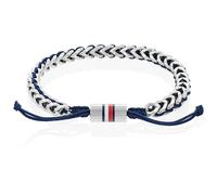 Bracciale Uomo TOMMY HILFIGER BRAIDED 2790511 Acciaio Inossidabile Tessuto Blu