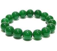 Bracciale Verde Smeraldo, Perle da 8 mm, Braccialetto Boho, Preghiera, Gioielli in Pietra, allungamento, Regali, Uomini per Donna, Braccialetto di buona Fortuna, Regalo 6,5 Pollici