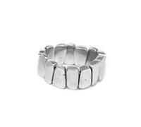 BRACCIALE VESTOPAZZO ALLUMINIO RICICLATO ELASTICO TRIANGOLI AL01093