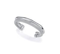 Bracciale Viceroy Donna Acciaio 14346P01000 Placcato Argento Rigido 6 Cm