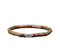 Bracciale vintage da uomo in epidoto con perline Verdant Power da 4 mm • Regalo di lusso dallo stile sofisticato, compatibile con lui - Elite Essence(18cm)