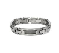 Bracciale Zeeme Stainless Steel acciaio inox lucido opaco corda acciaio unise...