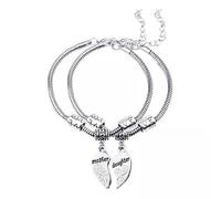 Braccialetti 3x2x per Figlia, Braccialetti per La Festa della Mamma, alla Moda, Casual, con Catena a Serpente, Regalo di Natale per D, 3 Pezzi