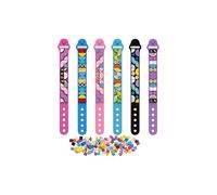Braccialetti 6 pezzi, braccialetti con mattoncini e pois per bambini, kit fai da te per realizzare braccialetti