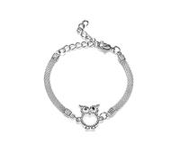 Braccialetti a Catena Animali di Colore Argento Moda Braccialetti con ciondoli a Forma di Cuore di Amore della Libellula del Gufo per Il Regalo dei Gioielli delle Donne Pulseir Lovely And Attractive
