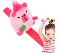 Braccialetti a pressione a forma di animali di peluche, braccialetti con tip in peluche,Striscia di schiaffo animale per - Charm divertente da polso in peluche, striscia di schiaffo animali per