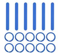 Braccialetti a Scatto, 16 Pcs Fascette Silicone per Party Regali, Blu