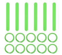 Braccialetti a Scatto, 16 Pcs per Party Regali in Silicone, Verde