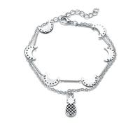 Braccialetti alla caviglia con design a mezzaluna for donne con ciondoli a forma di ananas, graziose catene for caviglie, accessori for gioielli alla moda da donna, cavigliere da donna