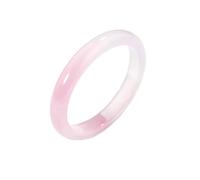 Braccialetti, Bracciale Rigido in Giada Per Donna, Bracciale in Giada Occhio Di Gatto Ghiacciato Per Donna, Bracciale in Pietra Di Luna Bianca Ghiacciata Di Alta Qualità,Rosa,61~62mm