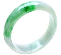 Braccialetti, Braccialetto per Braccialetto di Giada per Donne, Gioielli per la Fortuna del braccialetta Jadeite e Verde (64 mm)