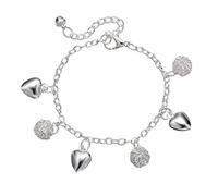Braccialetti con Ciondolo a Forma di Cuore Color Argento Moda per Donna Bracciale con Ciondolo a Forma di Cuore Fatto a Mano con Ciondolo Boho Gioielli Pulseras Mujer Moda Lovely And Professional