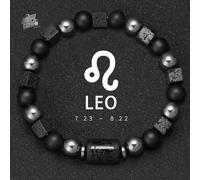 Braccialetti Con I 12 Segni Zodiacali in Pietra Naturale, Braccialetto per Cani