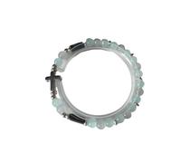 Braccialetti con perline a croce fatti a mano, da uomo e da donna, gioielli cristiani, semplici e alla moda, regalo, 5.5*5.5, Semplice