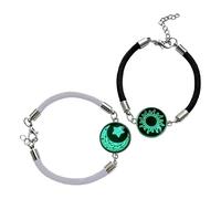 Braccialetti Con Perline - Accessorio Per Gioielli Intrecciati Che Si Illuminano Al Buio Da 0,79 Pollici | Gioielli Luminosi Per Coppie | Set Di Braccialetti Per Relazioni A Lunga Distanza | Regalo Ro