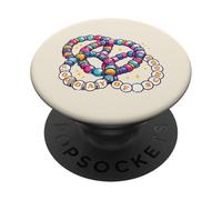 Braccialetti con perline per il 100° giorno di scuola, 100 giorni, per donne, ragazze e bambini PopSockets PopGrip Adesivo