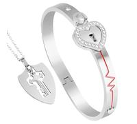 Braccialetti con proiezione di cuori - Bracciale per relazioni romantiche, gioielli per coppie con fascino simbolico, accessorio coordinato con stile elegante, articolo di , regalo d'amore per app