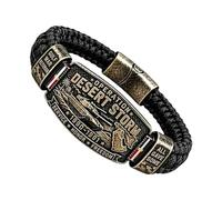 Braccialetti Cool da Uomo Gioielli da Polso a Tema Deserto | Bracciale Ricordo Patriottico Per Compleanno Ringraziamento Festa Vacanza Festival Donne Ragazza Adolescente Marito Papà