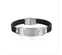 Braccialetti da Donna a mia Figlia più Che conosci Regali di Compleanno del Braccialetto per la Figlia Silicone Braccialetti