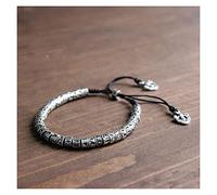 Braccialetti da Donna Bracciale in Ottone Bracciale da Uomo con Sei Parole in Metallo con amuleto