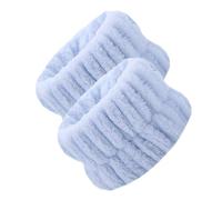 Braccialetti da spa, in pile di corallo, comodi braccialetti assorbenti, 2 braccialetti per il lavaggio del polso, asciugamani assorbenti di eccellente qualità per donne e ragazze