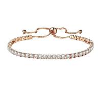 Braccialetti da Tennis di Lusso da 4 mm con zirconi a Catena Bracciale da Sposa in Cristallo per Donna Bracciale Color Argento Dorato Fashion in Practical