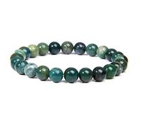 Braccialetti da Uomo Bracciale Tigre Naturale Lucido da 8 mm Lapis Lapis Lazuli Perle in Bracciale Elastico pulsera Donne, 30.fago -Agata, 23 cm