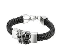 Braccialetti da uomo di miscuglio, coppia di bracciali, braccialetti di serpente, catena del polso personalizzata degli uomini, acciaio inossidabile con chiusura di aragosta, lunghezza 22 cm, finta,