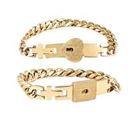 Braccialetti di chiusura per coppie, gioielli da polso alla moda | Coppia di bracciali coordinati per amici, sposi, fidanzate, San Valentino, compleanno, vacanze, matrimoni, eventi speciali