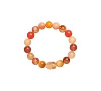 Braccialetti di elasticità con perline di cristallo feng shui, bracciali di cristallo alla fragola naturale per fortuna, meditazione del braccialetto di pietre preziose, alleviare i regali di stress