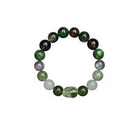 Braccialetti di elasticità con perline di cristallo feng shui, bracciali di cristallo alla fragola naturale per fortuna, meditazione del braccialetto di pietre preziose, alleviare i regali di stress