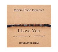Braccialetti di Moda codice Morse Ti Amo Bracciale Coppia Amante per Donna Uomo Famiglia Amicizia Fascino Accessori per Gioielli a Mano Lovely And Attractive