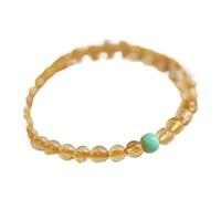 Braccialetti di perline, bracciali di protezione per uomini donne ， turchese in quarzo naturale a rutilato naturale bracciale di lusso semplice bracciale feng shui fortune elastico braccialetto reiki