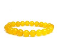 Braccialetti di perline con pietre preziose naturali da 8 mm, bracciale dell'amicizia pietra portafortuna in quarzo turchese bianco(21cm,Q)