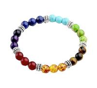 Braccialetti di Perline di Chakra, Chakra 8mm Pietra lavica Braccialetto diffusore di Olio aromaterapia Yoga Perline bracciali per Uomo Donna Bambini Attractive