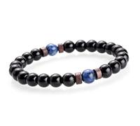 Braccialetti di perline di gioielli in perline, braccialetti vintage perline naturali neri lapis lapis lazuli perline braccialetti elastico bracciale cristallo reiki gioielli cristallini per uomini