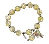 Braccialetti di perline per le donne braccialetto di perline di vetro braccialetto di fascino farfalla perline braccialetto farfalla per le donne orologio da corsa per gli uomini, Misura unica, Vetro