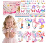 Braccialetti fai da te per ragazze, gioielli fai da te, kit fai da te per bambini per promuovere abilità pratiche e innovazione, regali di compleanno per ragazze di età compresa tra 5, 6, 7, 8, 9, 10