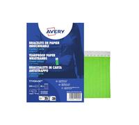 Braccialetti identificativi - in Tyvek - verde fluo - 265 x 19 mm - 50 fogli - 1