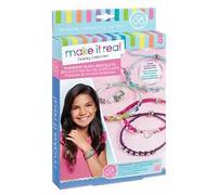 Make It Real 1206 Arcobaleno Bling Bracciali - Bracciale Fai da Te Bead & Knot Fare Kit per Ragazze