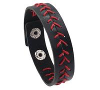 Braccialetti In Pelle Intrecciata Con Palloni Da Baseball Per Donne E Uomini, Braccialetti Da Polso Per Il Giorno Della Partita Di Pallavolo E Rugby, Per Appassionati Di Sport, Giocatori, Gioielli F
