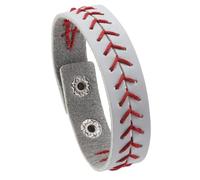 Braccialetti In Pelle Intrecciata Con Palloni Da Baseball Per Donne E Uomini, Braccialetti Da Polso Per Il Giorno Della Partita Di Pallavolo E Rugby, Per Appassionati Di Sport, Giocatori, Gioielli F