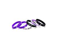 Braccialetti in silicone ispiratori per la consapevolezza del cancro al seno braccialetti per donne amici braccialetto in gomma nastro rosa sopravvissuti speranza fede coraggio forza cancro