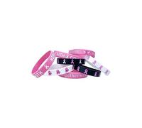 Braccialetti in silicone ispiratori per la consapevolezza del cancro al seno braccialetti per donne amici braccialetto in gomma nastro rosa sopravvissuti speranza fede coraggio forza cancro