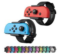 Braccialetti in silicone migliorati per switch Just Dance 2024 2023 2022 2021 2020, ZAONOOL fasce elastiche regolabili per switch & switch controller OLED, confezione da 2 per adulti e bambini