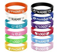 Braccialetti in silicone personalizzati con testo, logo e icone, 30/100/500/1000 pezzi, braccialetti in gomma per eventi, raccolte fondi, regali e consapevolezza