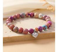 Braccialetti ispiratori per Le Donne, a Volte dimentichi ispiratore per Mamma Figlia Sorella Adolescente la Festa della Mamma (colorato Jasper Imperiale)