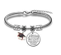Braccialetti Laureati Ispirazione Donne Uomini Amica Nipote Figlia Regali Incoraggiamento Andare All'Università Ricordo Laurea Accompagnamento Presente Congratulazioni E Auguri Gioiello Promemoria