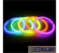 BRACCIALETTI LUMINOSI 100PZ COLORI ASSORTITI