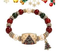 Braccialetti Natalizi Con Perline Bracciale regolabile con perline alla per
